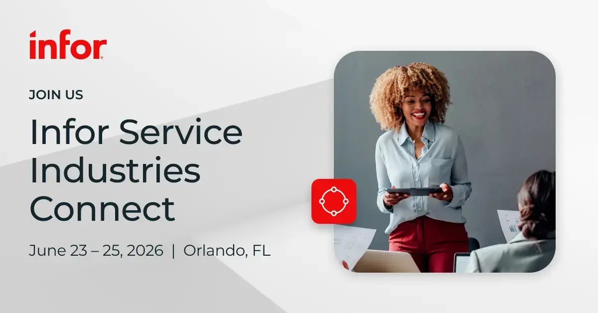 Infor Service Industries Connect 2026 Banner